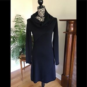 Athleta Black Cowl Neck Sweater Dress